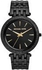 Michael Kors Women's Darci Crystal Bezel Ion Slim Watch MK3337 (Black)