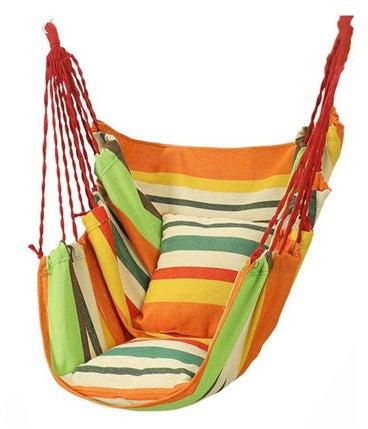 Hammock Chair Sling Swing The Maximum Load Bearing 150kg (330Lbs)High Quality Thick Cotton Fabric Comfortable And Durable Suitable For Living Room Balcony Backyard