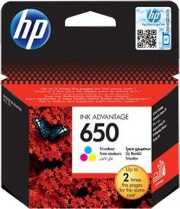 HP Ink Cartridge Tri-Colour 650 CZ102AE