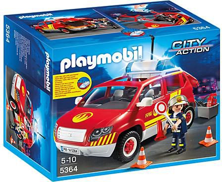 Playmobil Fire Chief´s Car with Lights and Sound