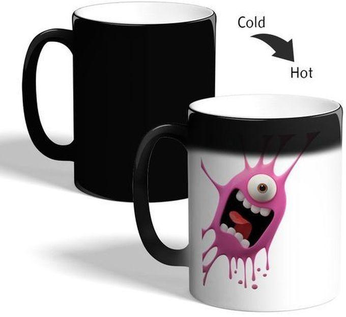 Cartoon character Printed Magic Coffee Mug - Black