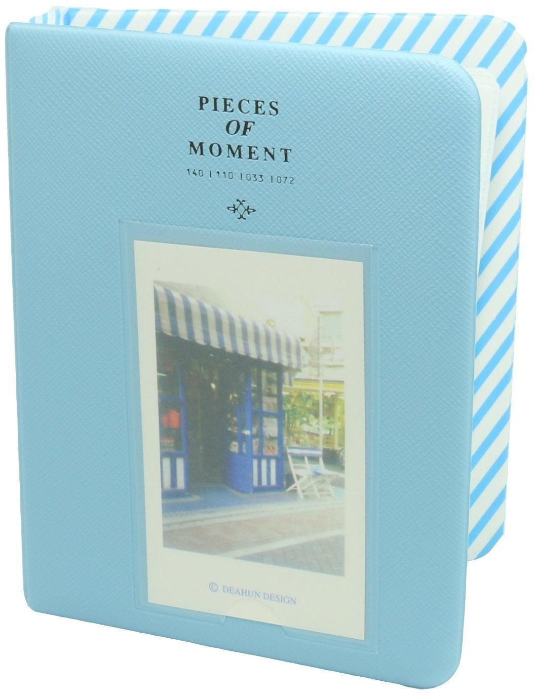 Ozone - Pieces Of Moment Mini Book Album Instax Mini 7s 8 25 50s 90 / Instax SP-1/ Polaroid (64 Photos, Blue)