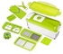 Nicer Dicer Multifunctional Fruits And Vegetables Slicer, Chopper And Peeler With CD Included{-green.,