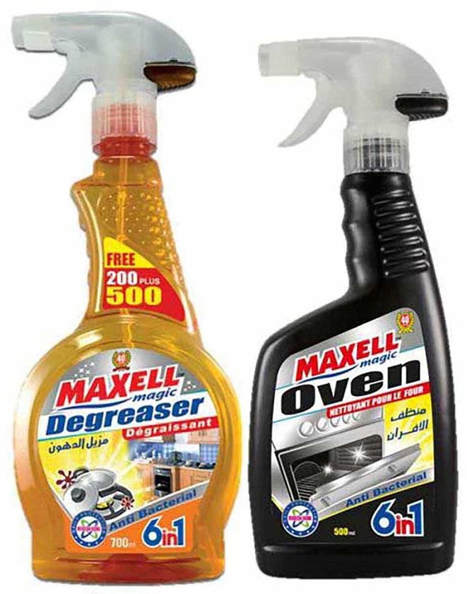 Maxell Magic Oven Cleaner - 500 ml + Degreaser - 700 ml