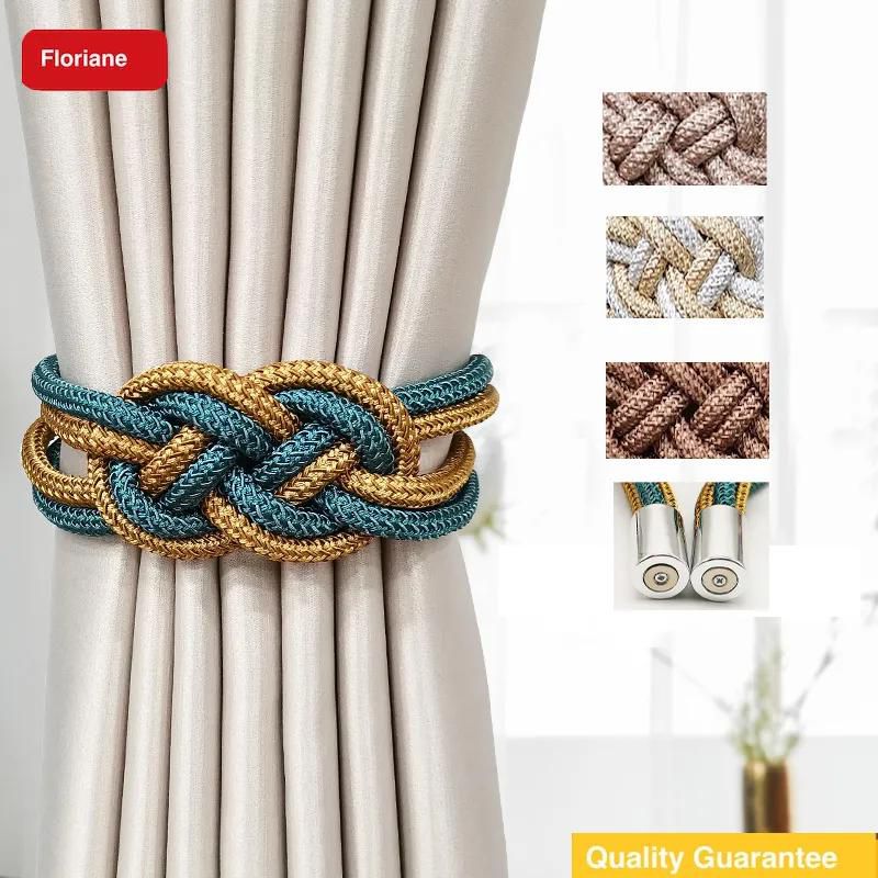 Floriane Magnet Curtain Tie Backs, Magnetic Curtain Tie Backs