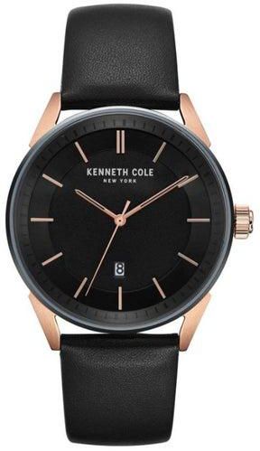 Men's Leather Analog Watch KC50190004