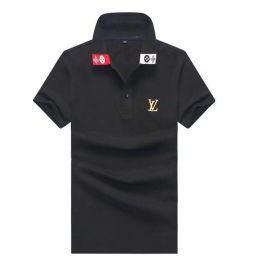 Louis Vuitton Men's Polo shirts-Black