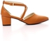 Heeled Leather Shoes - Brown