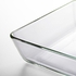 MIXTUR صحن فرن/تقديم, زجاج شفاف, ‎35x25 سم‏ - IKEA