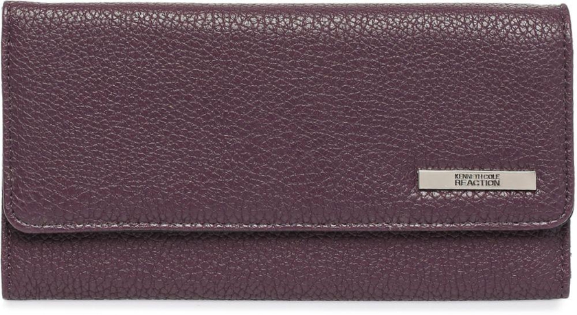 Kenneth Cole Reaction Purple Synthetic For Women - Trifold Wallets