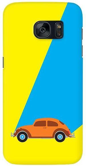 Stylizedd  Samsung Galaxy S7 Edge Premium Slim Snap case cover Matte Finish - Retro Bug Yellow