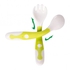 Bendable, Non-slip Children's Spoon And Fork Set With Safety Bag.
