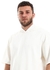 Izor Solid Hooded Neck Oversized Outwear Set - White