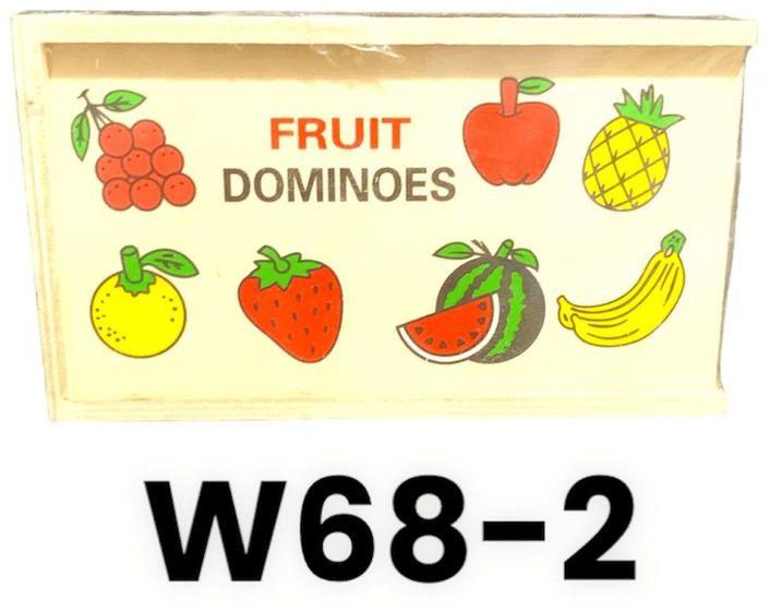 دومينو أشكال فواكه خشبية للأطفال - W68-2
