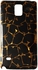 Back Cover for Samsung Galaxy Note 4 - Black and Gold
