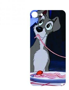 Printed Back Phone Sticker for iphone 7 Animation Lady And The Tramp By Disney