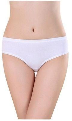 Ladies Cotton Pant - White - 3 In 1 Pack