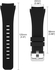 Soft Silicone Replacement Sport Strap Watch Band for Samsung Gear S3 Frontier / S3 Classic - Black