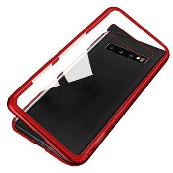 Protective Case Cover For Samsung Galaxy S10 Red/Clear