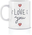Love You Ceramic Mug - White