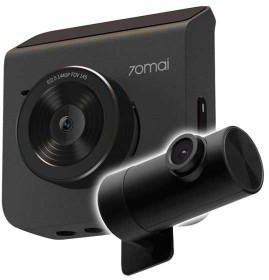 كاميرا سيارة A400 مع شاشة من 70mai + مجموعة كاميرا خلفية - رمادي