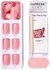 Kiss Impress Colour Press-On Manicure False Nails KIMC003C Pretty Pink