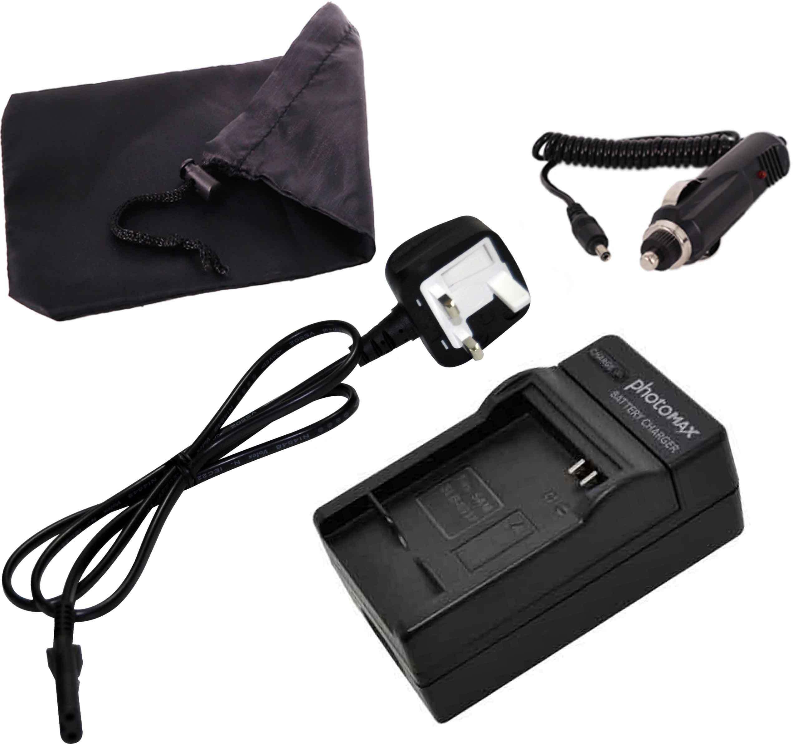PhotoMax Camera Battery Charger With UK Cable for Samsung SLB-0937