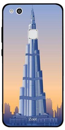 Thermoplastic Polyurethane Protective Case Cover For Huawei P10 Lite Burj Khalifa