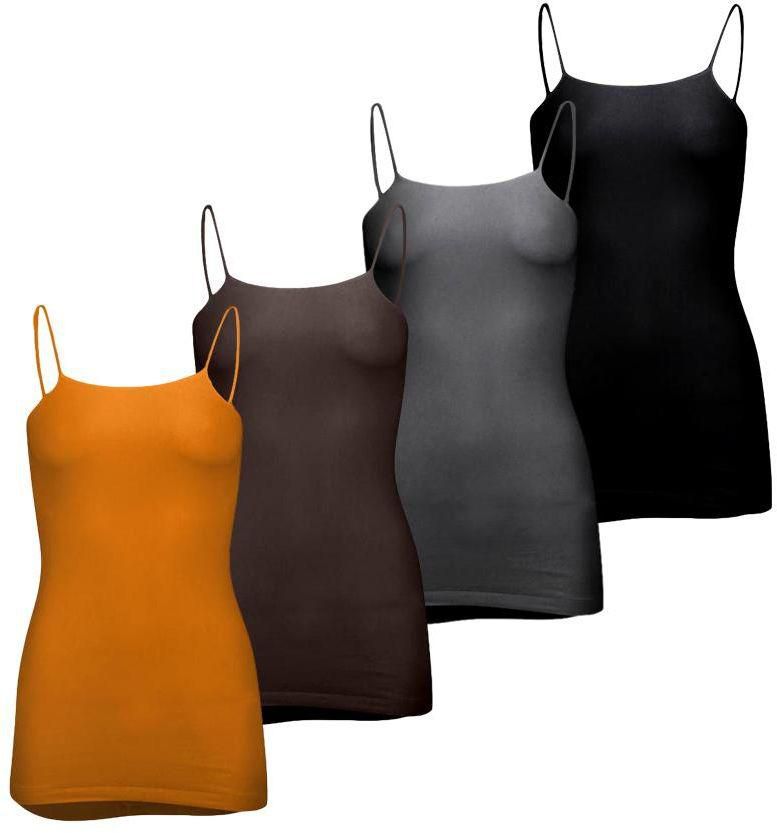 Silvy Set Of 4 Tanks Tops For Women - Multicolor, X-Large