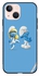 Protective Case Cover For Apple iPhone 14 Plus The Smurfs Design Multicolour