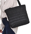 Casual Nylon Quilted Soft Shoulder Bag - Black
