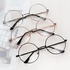 Unisex Sunglasses Vintage Retro Round Circle Metal Frame Eyeglasses Clear Lens