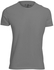 Lemarche Solid Rounded Men Casual T-shirt - Grey