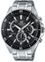 Casio Edifice Men's Black Dial Stainless Steel Band Watch - EFR-552D-1A