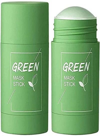 Green Tea Purifying Clay Stick Mask And Deep Cleansing Oil Control And Antiacne Solid And Fine Exfoliating Mask 40G
