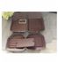 Universal 5 Seater Leather Car Floor Mat Brown Color