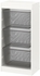TROFAST Storage combination with boxes - white/dark grey 46x30x94 cm