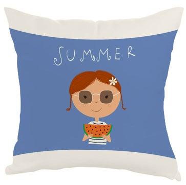 Summer Printed Cushion Cover Multicolour 40 x 40cm