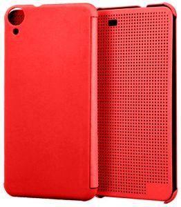 Infinity Dot View Case Cover For Htc Desire 820  - Red