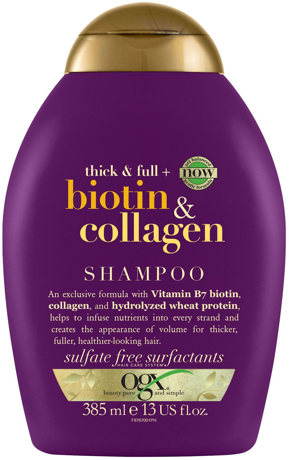 Ogx, Shampoo, Thick And Full+, With Biotin And Collagen - 385 Ml