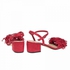 TRUFFLE Red Heel Sandal For Women