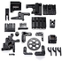 Universal Printed Parts Kit For RepRap Prusa I3 Rework Black PLA 3D Printer DIY Black