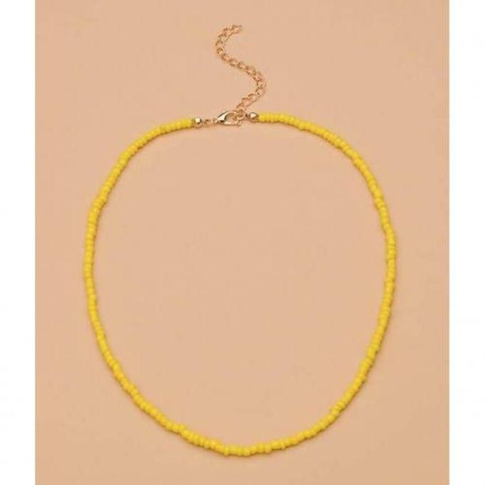 Yellow Necklace For Girls