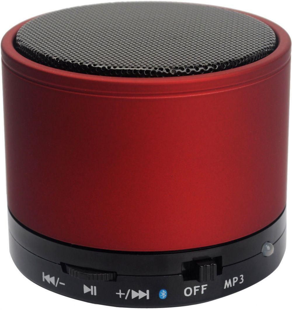 سماعات بلوتوث محمولة V2.1 ومدمجة مستطيلة لاجهزة ايفون ايباد ومشغلات ام بي 3 احمر