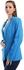 Esla Long Sleeves With Buttoned Cuffs Plain Blazer - Turquoise