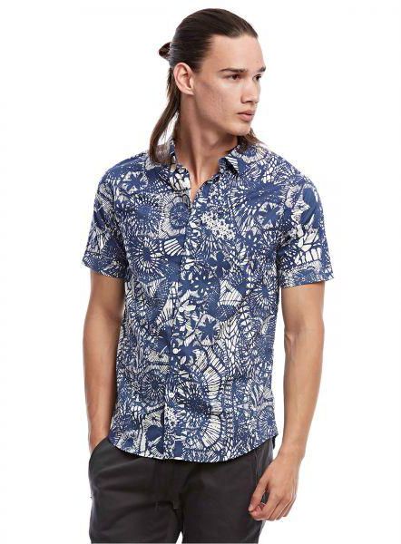 Another Influence Shirt for Men - Blue & White