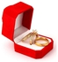 Katty A34 Diamond Stone Gold Wedding Ring Set