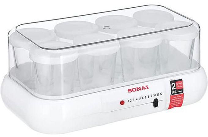 Sonai Yogurt Maker MAR-1008, 10 Watt, 8 Cups, Light Indicator