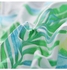 طقم أغطية سرير بطبعة ورقة شجر مكون من 4- قطع مركب أبيض/أخضر/أزرق Quilt Cover 220x240 cm, Bedsheet 230x250 cm, Pillowcase 48x74سم