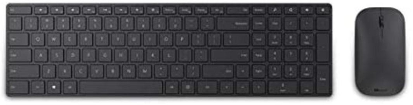 Microsoft 7N9-00019 Bluetooth 4.0 Blue Track Technology Keyboard and Mouse - English and Arabic
